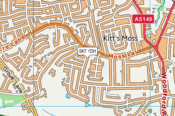 SK7 1DH map - OS VectorMap District (Ordnance Survey) SK7 1DH map - OS VectorMap District (Ordnance Survey)