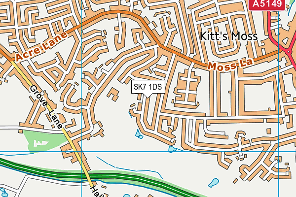 SK7 1DS map - OS VectorMap District (Ordnance Survey) SK7 1DS map - OS VectorMap District (Ordnance Survey)