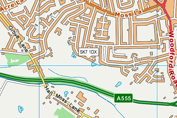 SK7 1DX map - OS VectorMap District (Ordnance Survey) SK7 1DX map - OS VectorMap District (Ordnance Survey)