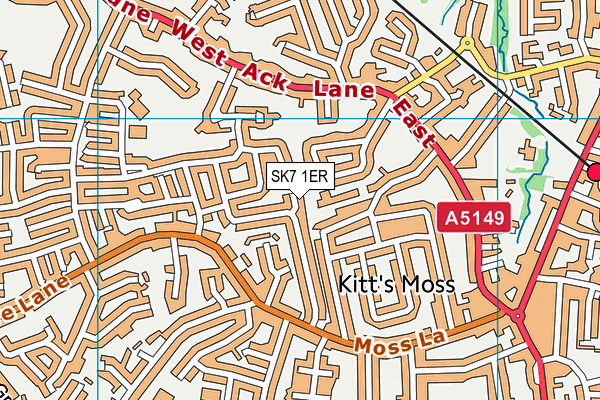 SK7 1ER map - OS VectorMap District (Ordnance Survey) SK7 1ER map - OS VectorMap District (Ordnance Survey)
