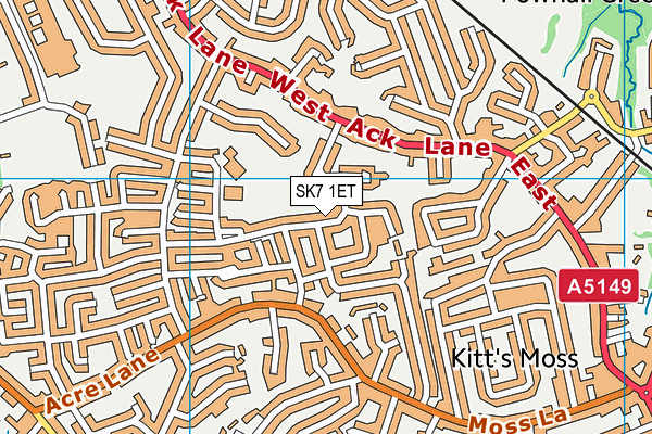 SK7 1ET map - OS VectorMap District (Ordnance Survey) SK7 1ET map - OS VectorMap District (Ordnance Survey)