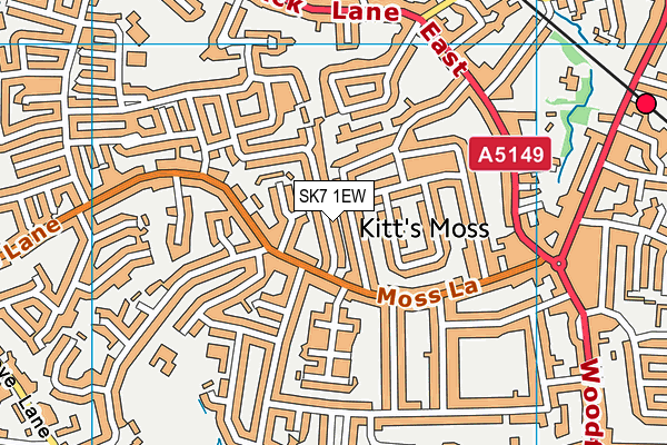 SK7 1EW map - OS VectorMap District (Ordnance Survey) SK7 1EW map - OS VectorMap District (Ordnance Survey)
