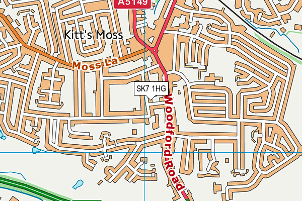 SK7 1HG map - OS VectorMap District (Ordnance Survey) SK7 1HG map - OS VectorMap District (Ordnance Survey)
