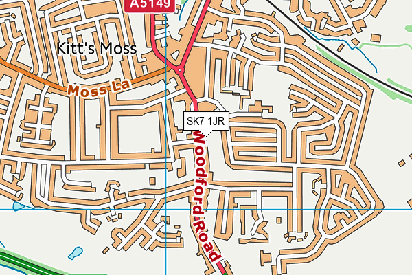 SK7 1JR map - OS VectorMap District (Ordnance Survey) SK7 1JR map - OS VectorMap District (Ordnance Survey)