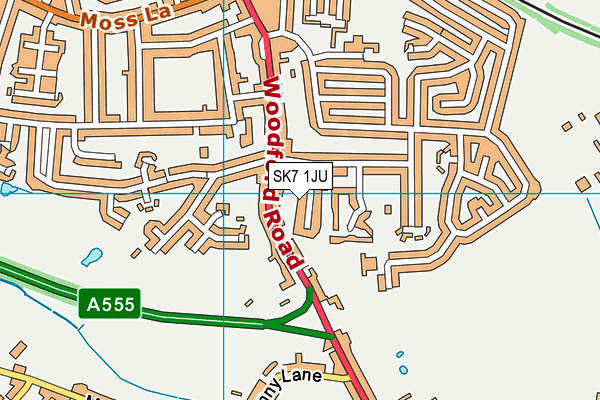 SK7 1JU map - OS VectorMap District (Ordnance Survey)