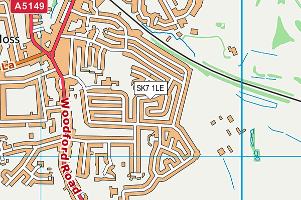 SK7 1LE map - OS VectorMap District (Ordnance Survey) SK7 1LE map - OS VectorMap District (Ordnance Survey)