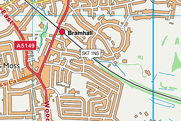 SK7 1NS map - OS VectorMap District (Ordnance Survey) SK7 1NS map - OS VectorMap District (Ordnance Survey)