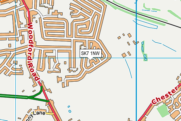 SK7 1NW map - OS VectorMap District (Ordnance Survey) SK7 1NW map - OS VectorMap District (Ordnance Survey)
