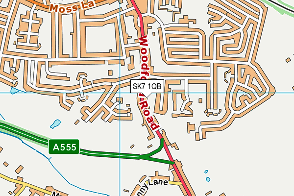 SK7 1QB map - OS VectorMap District (Ordnance Survey)