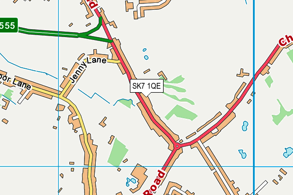 SK7 1QE map - OS VectorMap District (Ordnance Survey) SK7 1QE map - OS VectorMap District (Ordnance Survey)