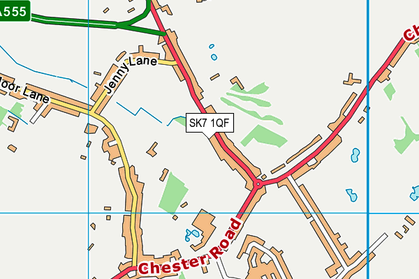 SK7 1QF map - OS VectorMap District (Ordnance Survey)