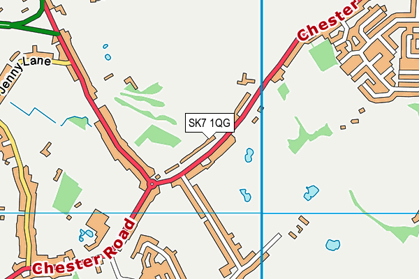 SK7 1QG map - OS VectorMap District (Ordnance Survey) SK7 1QG map - OS VectorMap District (Ordnance Survey)