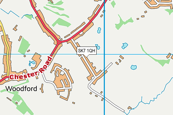 SK7 1QH map - OS VectorMap District (Ordnance Survey)