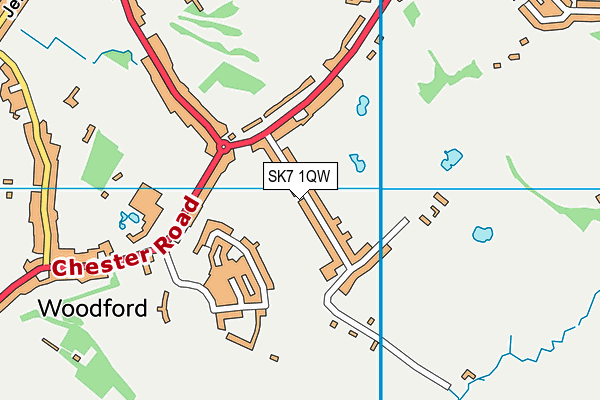 SK7 1QW map - OS VectorMap District (Ordnance Survey)