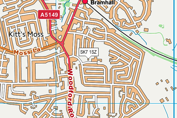 SK7 1SZ map - OS VectorMap District (Ordnance Survey)