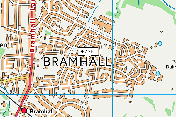 SK7 2HU map - OS VectorMap District (Ordnance Survey) SK7 2HU map - OS VectorMap District (Ordnance Survey)