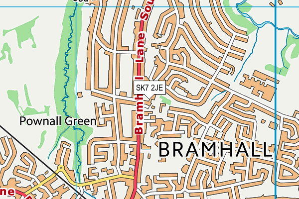 SK7 2JE map - OS VectorMap District (Ordnance Survey) SK7 2JE map - OS VectorMap District (Ordnance Survey)