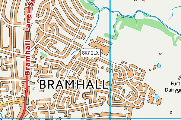 SK7 2LX map - OS VectorMap District (Ordnance Survey)