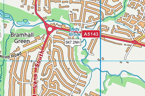 SK7 2NH map - OS VectorMap District (Ordnance Survey) SK7 2NH map - OS VectorMap District (Ordnance Survey)