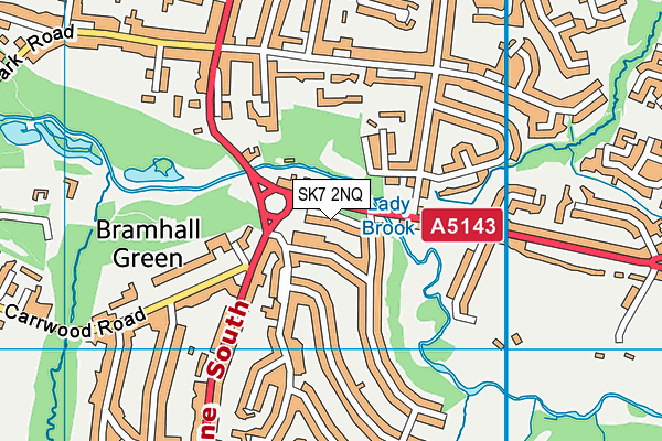 SK7 2NQ map - OS VectorMap District (Ordnance Survey) SK7 2NQ map - OS VectorMap District (Ordnance Survey)