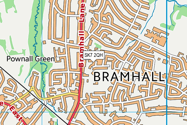 SK7 2QH map - OS VectorMap District (Ordnance Survey) SK7 2QH map - OS VectorMap District (Ordnance Survey)