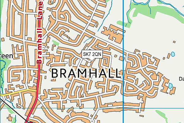 SK7 2QN map - OS VectorMap District (Ordnance Survey) SK7 2QN map - OS VectorMap District (Ordnance Survey)