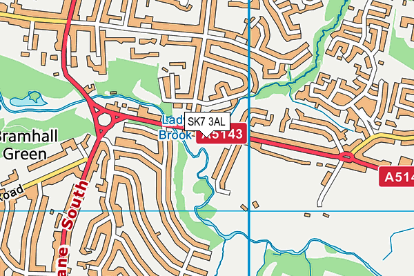 SK7 3AL map - OS VectorMap District (Ordnance Survey) SK7 3AL map - OS VectorMap District (Ordnance Survey)