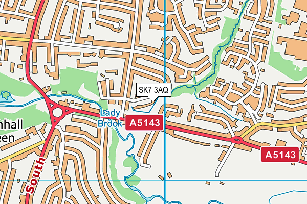 SK7 3AQ map - OS VectorMap District (Ordnance Survey) SK7 3AQ map - OS VectorMap District (Ordnance Survey)