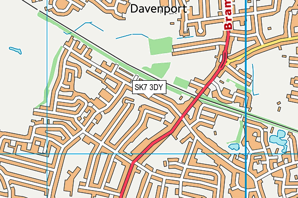 SK7 3DY map - OS VectorMap District (Ordnance Survey) SK7 3DY map - OS VectorMap District (Ordnance Survey)