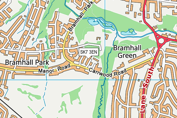 SK7 3EN map - OS VectorMap District (Ordnance Survey) SK7 3EN map - OS VectorMap District (Ordnance Survey)