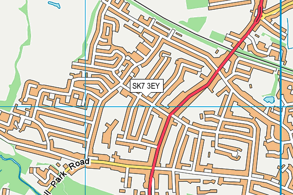 SK7 3EY map - OS VectorMap District (Ordnance Survey) SK7 3EY map - OS VectorMap District (Ordnance Survey)