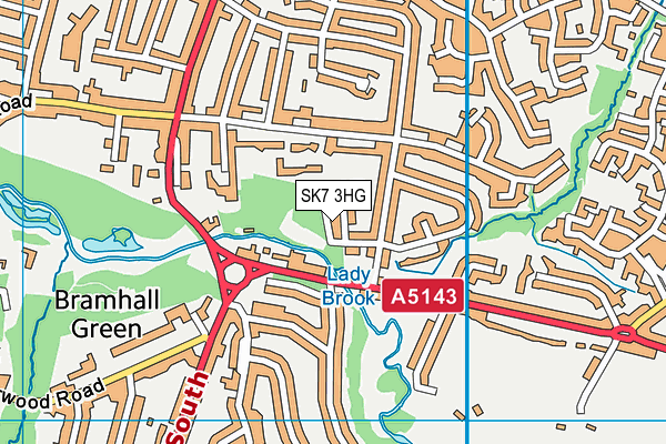 SK7 3HG map - OS VectorMap District (Ordnance Survey)
