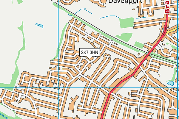 SK7 3HN map - OS VectorMap District (Ordnance Survey) SK7 3HN map - OS VectorMap District (Ordnance Survey)