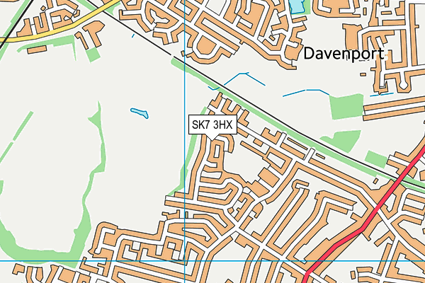 SK7 3HX map - OS VectorMap District (Ordnance Survey) SK7 3HX map - OS VectorMap District (Ordnance Survey)