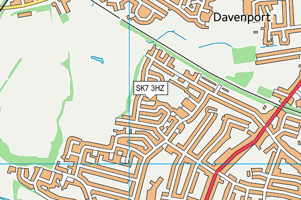 SK7 3HZ map - OS VectorMap District (Ordnance Survey) SK7 3HZ map - OS VectorMap District (Ordnance Survey)