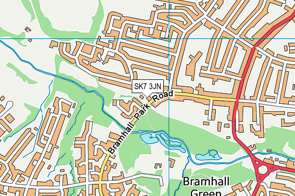 SK7 3JN map - OS VectorMap District (Ordnance Survey) SK7 3JN map - OS VectorMap District (Ordnance Survey)
