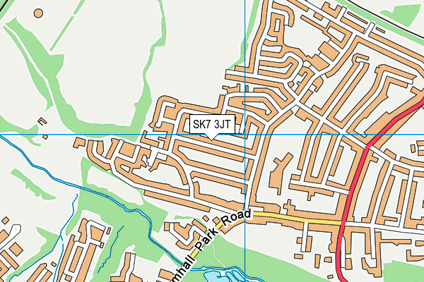 SK7 3JT map - OS VectorMap District (Ordnance Survey) SK7 3JT map - OS VectorMap District (Ordnance Survey)