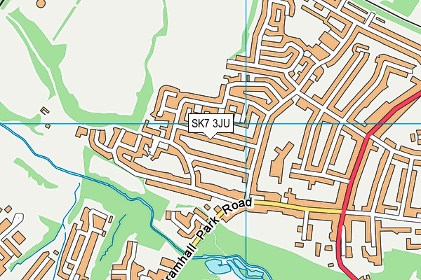 SK7 3JU map - OS VectorMap District (Ordnance Survey) SK7 3JU map - OS VectorMap District (Ordnance Survey)