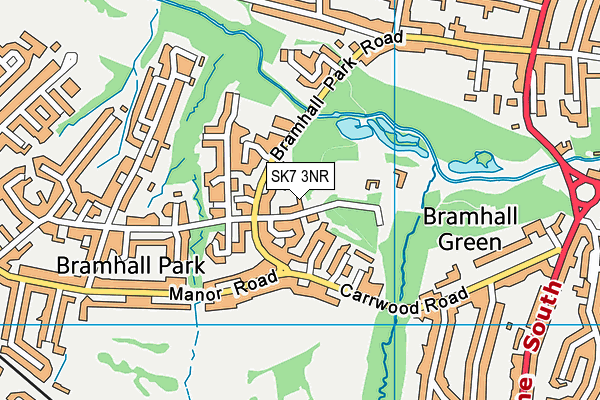 SK7 3NR map - OS VectorMap District (Ordnance Survey) SK7 3NR map - OS VectorMap District (Ordnance Survey)