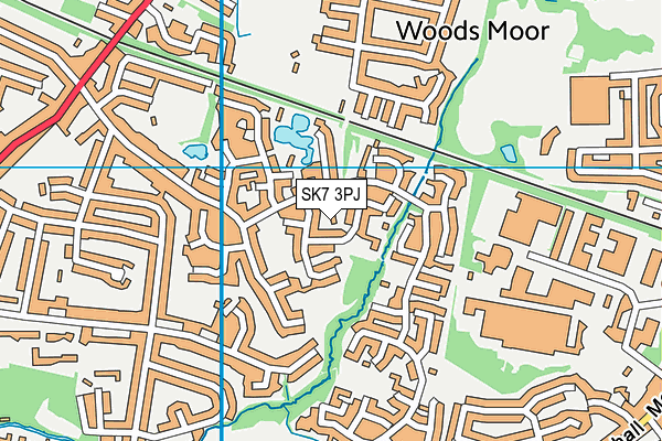 SK7 3PJ map - OS VectorMap District (Ordnance Survey) SK7 3PJ map - OS VectorMap District (Ordnance Survey)