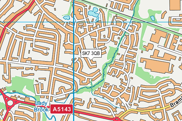 SK7 3QB map - OS VectorMap District (Ordnance Survey) SK7 3QB map - OS VectorMap District (Ordnance Survey)