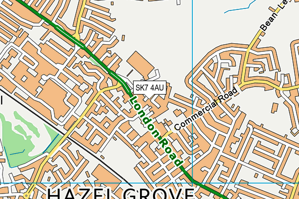 SK7 4AU map - OS VectorMap District (Ordnance Survey) SK7 4AU map - OS VectorMap District (Ordnance Survey)