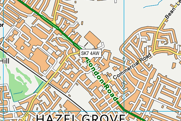 SK7 4AW map - OS VectorMap District (Ordnance Survey) SK7 4AW map - OS VectorMap District (Ordnance Survey)