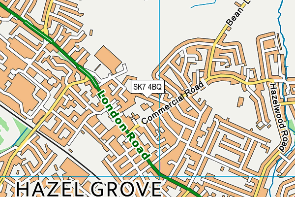 SK7 4BQ map - OS VectorMap District (Ordnance Survey) SK7 4BQ map - OS VectorMap District (Ordnance Survey)