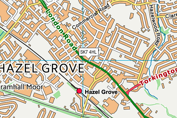 SK7 4HL map - OS VectorMap District (Ordnance Survey) SK7 4HL map - OS VectorMap District (Ordnance Survey)