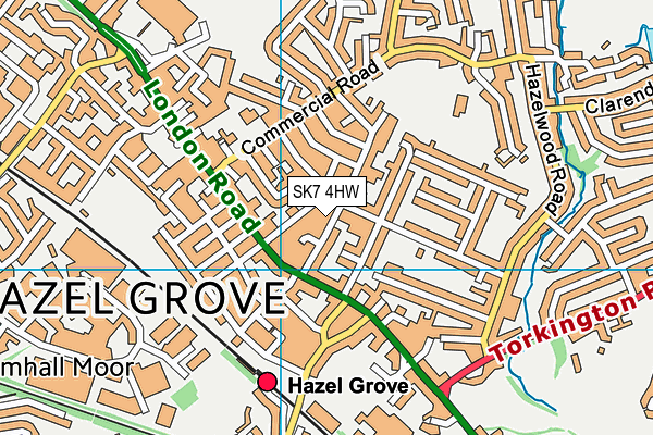 SK7 4HW map - OS VectorMap District (Ordnance Survey) SK7 4HW map - OS VectorMap District (Ordnance Survey)