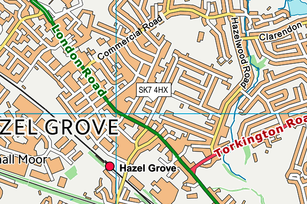 SK7 4HX map - OS VectorMap District (Ordnance Survey) SK7 4HX map - OS VectorMap District (Ordnance Survey)
