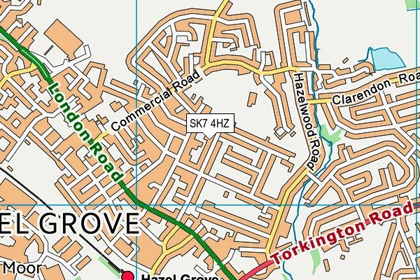 SK7 4HZ map - OS VectorMap District (Ordnance Survey) SK7 4HZ map - OS VectorMap District (Ordnance Survey)