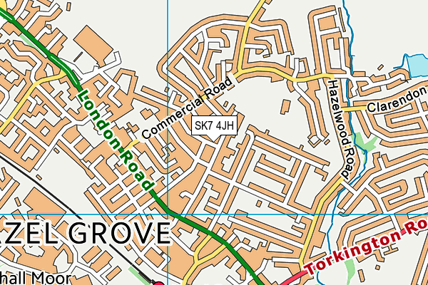 SK7 4JH map - OS VectorMap District (Ordnance Survey) SK7 4JH map - OS VectorMap District (Ordnance Survey)