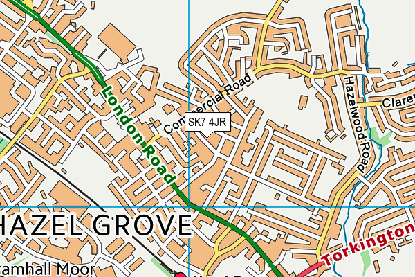SK7 4JR map - OS VectorMap District (Ordnance Survey) SK7 4JR map - OS VectorMap District (Ordnance Survey)